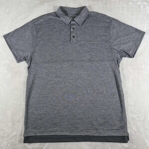 Vertx Polo Shirt Men's Large Gray Short Sleeve Casual Comfort Performance Active